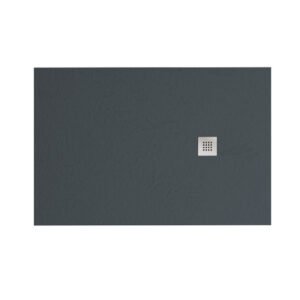 Tuš kada umjetni mramor antracit SMART SLATE 90×90