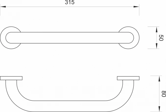 Rukohvat MINOTTI ravni WT-1016 I - Image 2