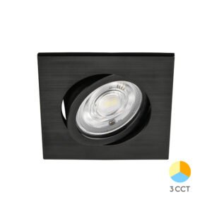 Led spot ugradni 7w kockasti crni 3U1 Braytron