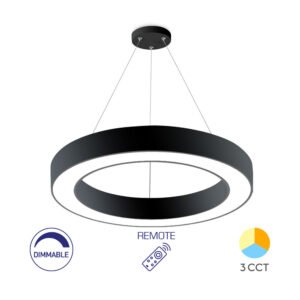 Luster LED BRY-BLADE-PD okrugli crni-45W-RMT-Braytron