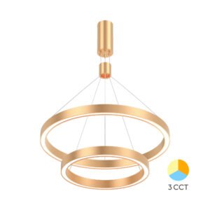 Luster LED BRY-LINA-PD-2540-okrugli zlatni-65W-3IN1-Braytron