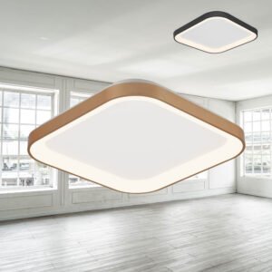 Plafonjera LED BRY-BELLA-SLS-SR-kockasta zlatna-36W-3IN1-IP20-Braytron