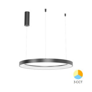 Luster LED BRY-BELLA-SLP-PD-okrugli crni-36W-3IN1-IP20-Braytron