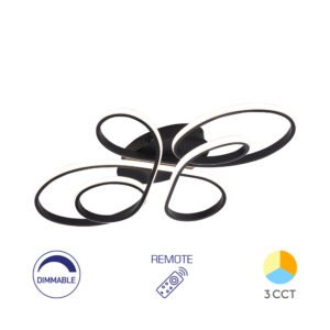 Plafonjera LED BRY-NELA-SR2 crna 65W-sa daljinskim IP20 Braytron