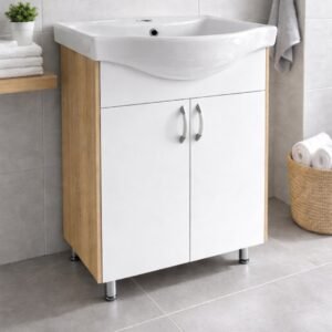 Ormarić sa umivaonikom Emily bijeli hrast