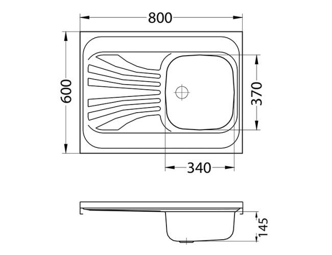 Sudoper 800x600 Classic 30 A - Image 2