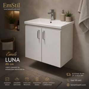 Umivaonik sa ormaricem 60cm Viseci,Emily-model Luna