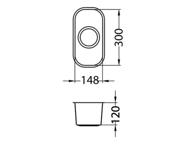 Sudoper 148x300 Variant 110 A - Image 2