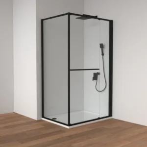 Tuš kabina kvadratna 100x80x200 ST 6mm mat black COPEN ATLAS PRO 1V C-02-B43K10801V I