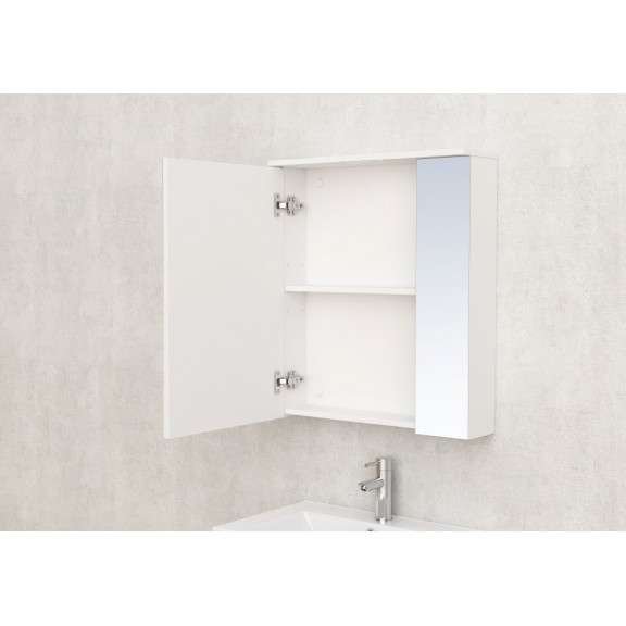 Zidni kupatilski ormarić s ogledalom 60x17x70 cm bijeli Inter Ceramic monca MG - Image 2
