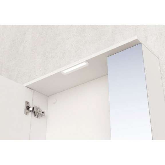 Zidni kupatilski ormarić s ogledalom 60x17x70 cm bijeli Inter Ceramic monca MG - Image 3