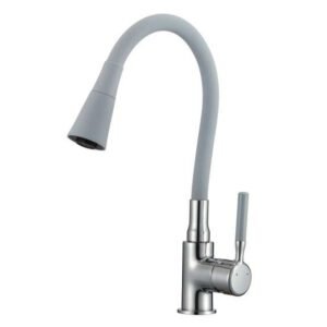 Baterija za sudoper+set za ugradnju hrom/siva Inter Ceramic Havana MG