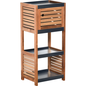Tendance kupaonski ormarić element 1 vrata i 2 police, acacia/mdf