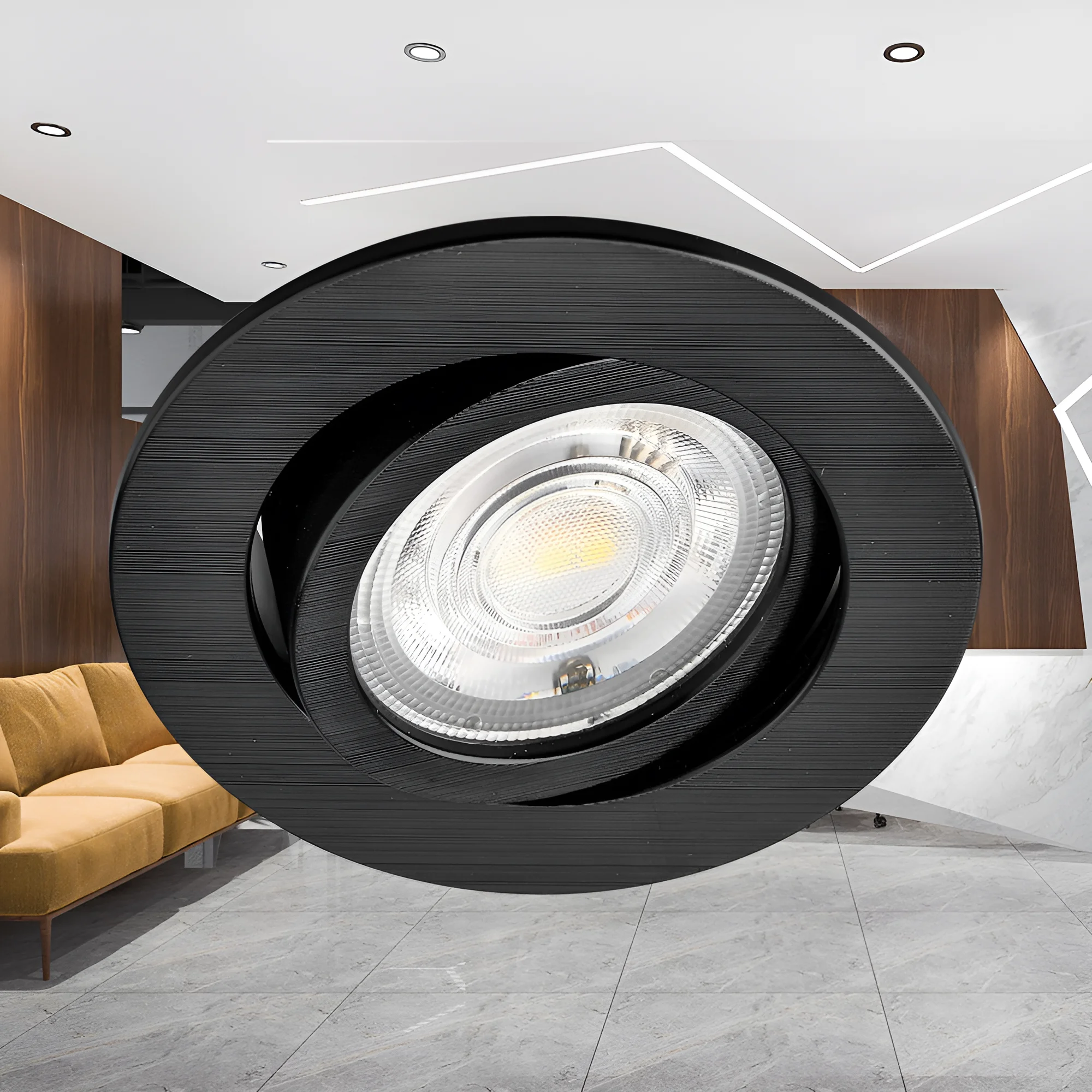 Led spot okrugla 7W crna SpotLED Braytron - Image 2