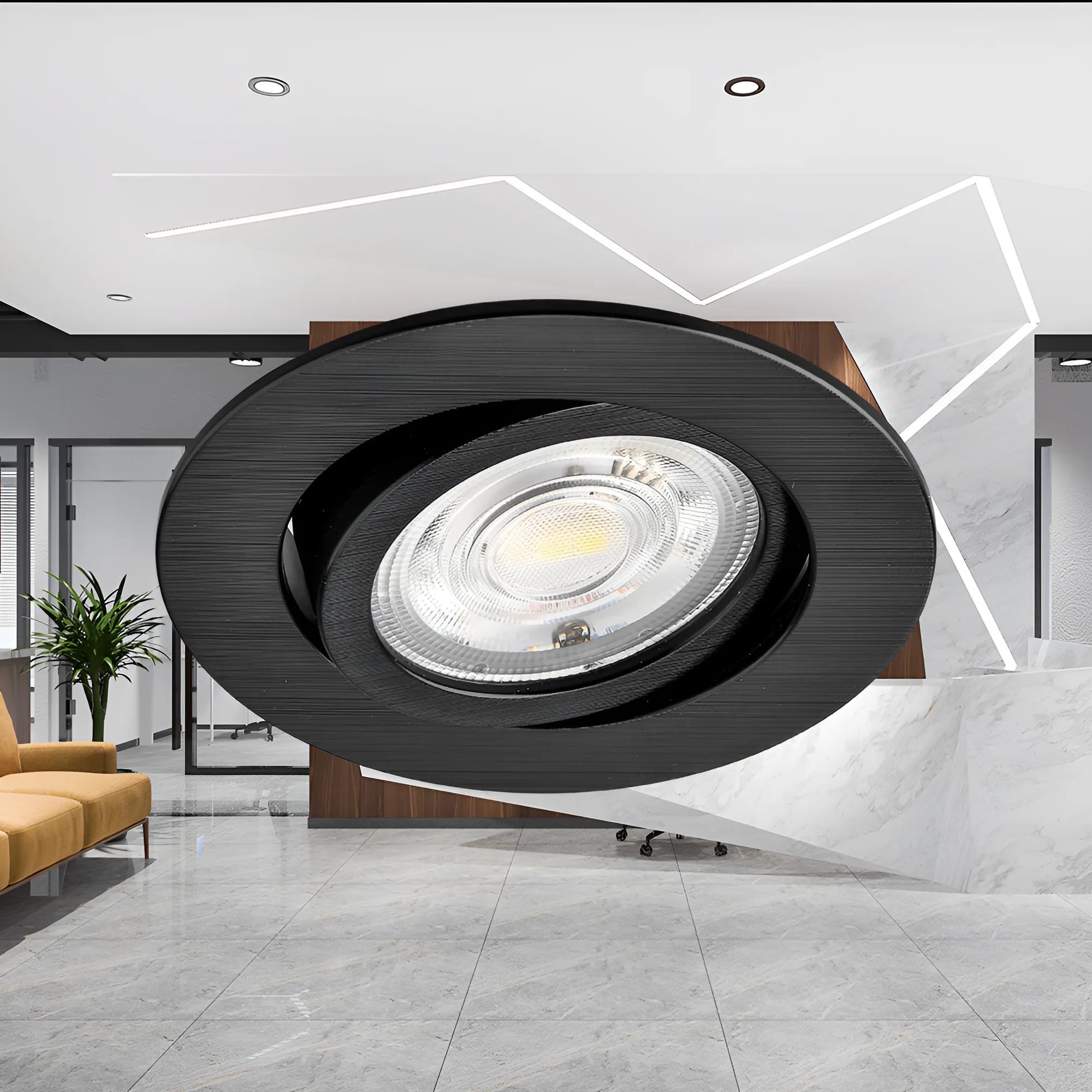 Led spot okrugla 7W crna SpotLED Braytron - Image 2