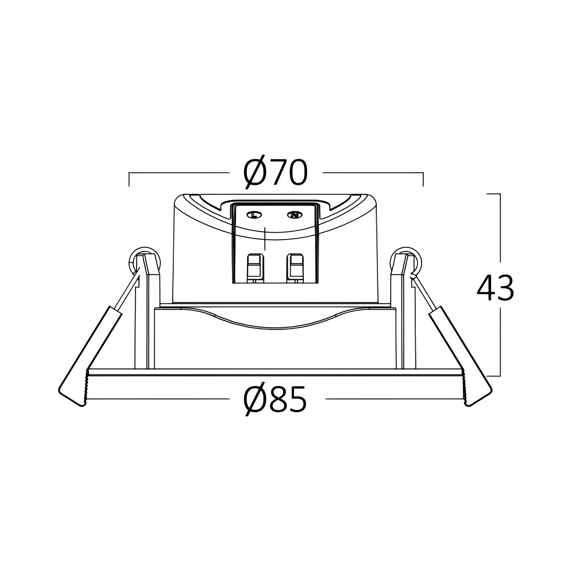 Led spot okrugla 7W crna SpotLED Braytron - Image 8