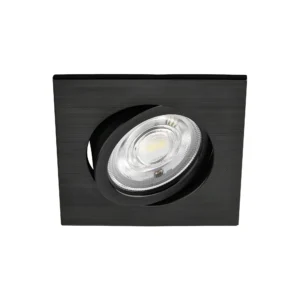 Led spot kvadratna dimabilna 7W crna SpotLED Braytron
