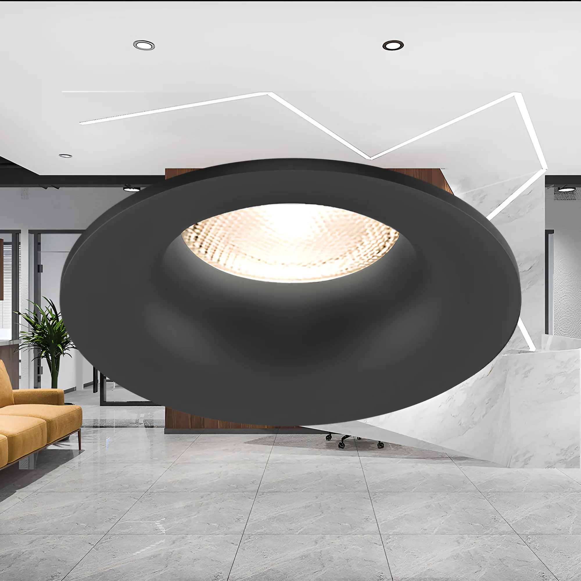 Led spot okrugli ugradni crna Tetra Braytron - Image 2