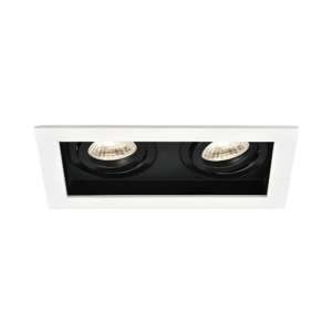 Led spot dvostruka kvadratna bijela/crna Beta Braytron