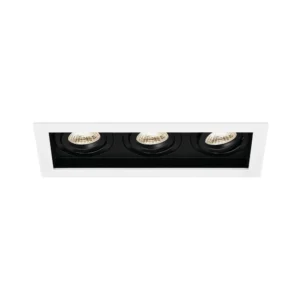 Led spot trostruka kvadratna bijela/crna Beta Braytron