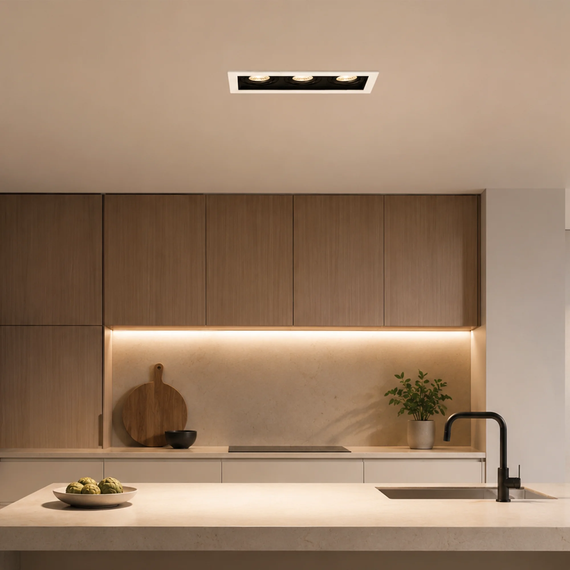 Led spot trostruka kvadratna crna/crna Beta Braytron - Image 2