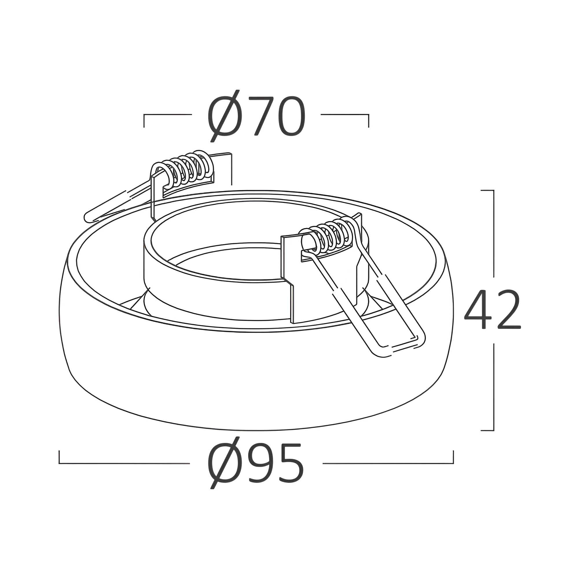 Led spot okrugla hrom Alfa Braytron - Image 6