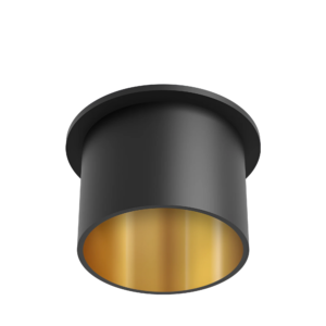 Led spot okrugla crna/zlatna Alfa Braytron