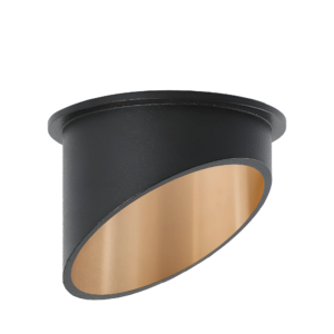 Led spot okrugla crna/zlatna Alfa Braytron