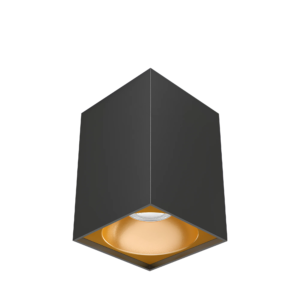 Led spot nadgradna kvadratna crna Beta Braytron
