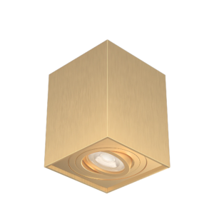 Led spot nadgradna kvadratna zlatna Gama Braytron