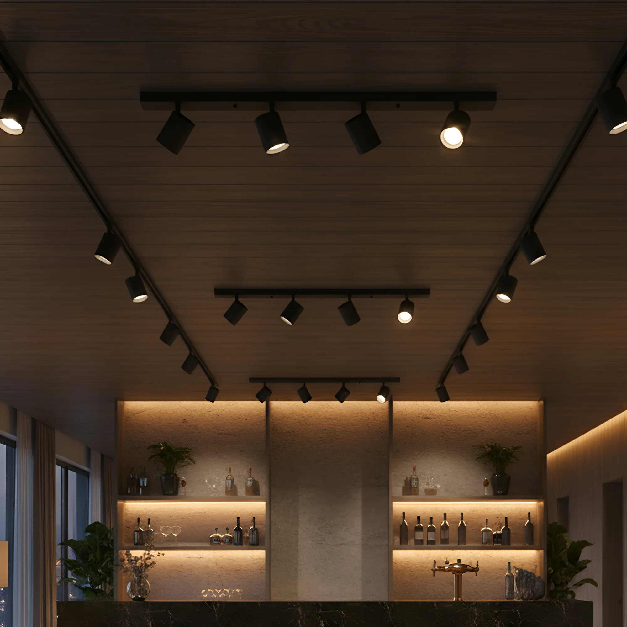 Led spot četvorostruki kvadratni crni Beta Braytron - Image 2