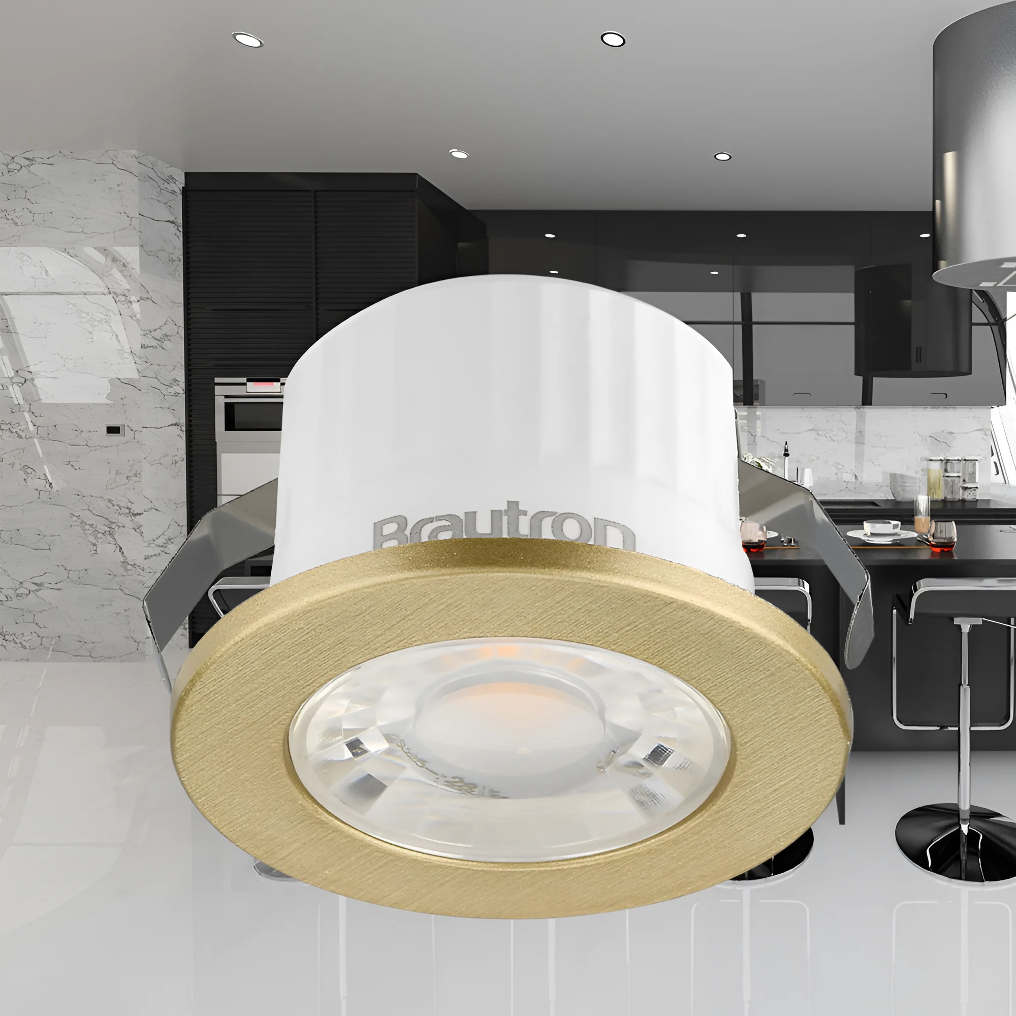Led spot mini 3W zlatni MiniSpot Braytron - Image 2
