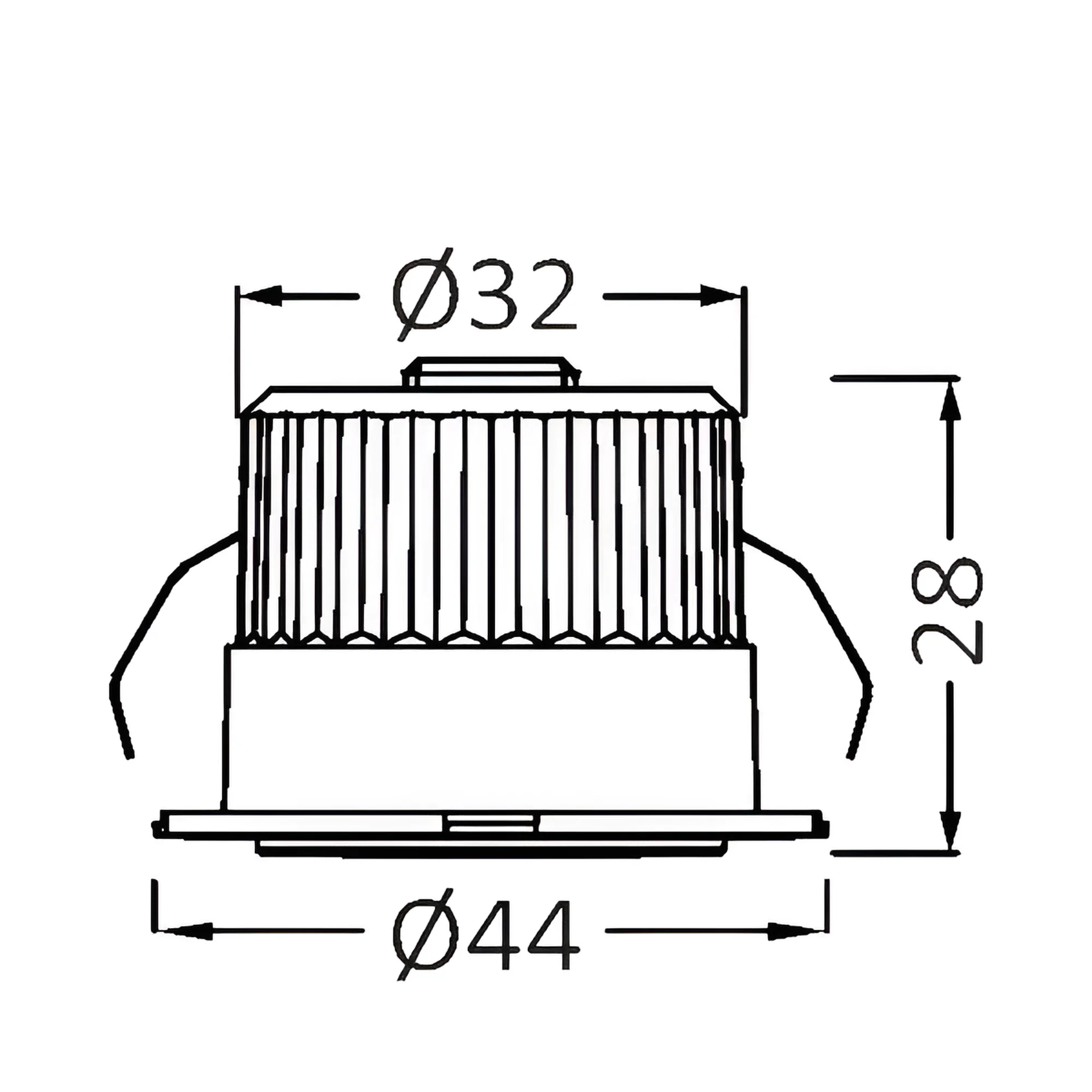 Led spot mini 3W 4000K crni MiniSpot Braytron - Image 2