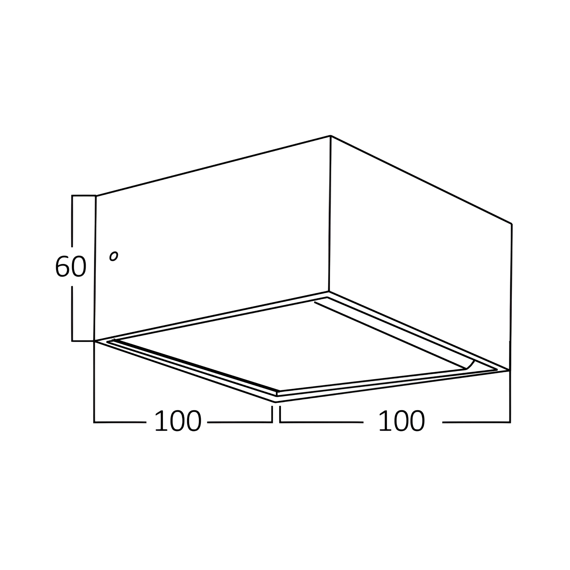 Led rasvjeta stepenišna kvadratna 8W crna Step Braytron - Image 5