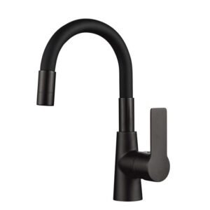 Baterija za umivaonik + set za ugradnju mat crna Inter Ceramic Alisado MG