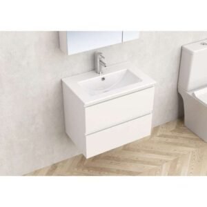 Zidni kupatilski ormarić + umivaonik 8860 61×39.5x52cm pvc bijeli Inter Ceramic Monca MG