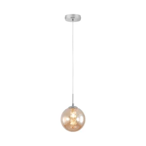 Braytron Glass S003 visilica G9, hrom, jantarno sjenilo – BV01-00034