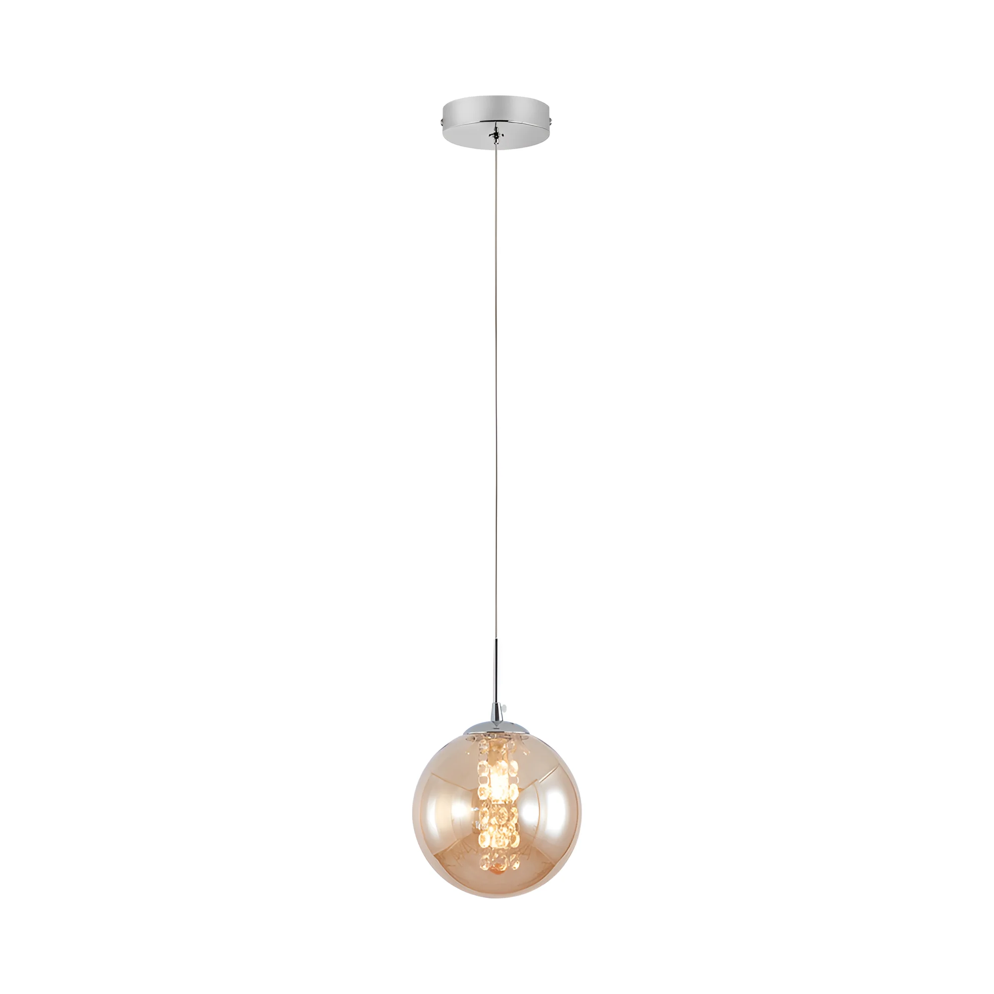 Braytron Glass S003 visilica G9, hrom, jantarno sjenilo – BV01-00034