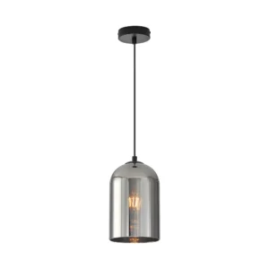 Braytron Glass S004 visilica E27, crna, dimljeno sjenilo – BV01-00040