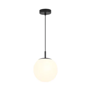 Braytron Glass S013 visilica E27, crna, opalno sjenilo – BV01-00114