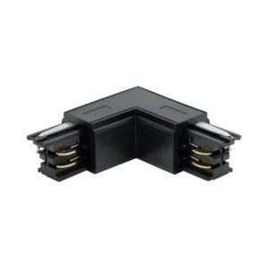 Braytron TrackRail ugaoni konektor za šinu, crni, trofazni - BY40-00331