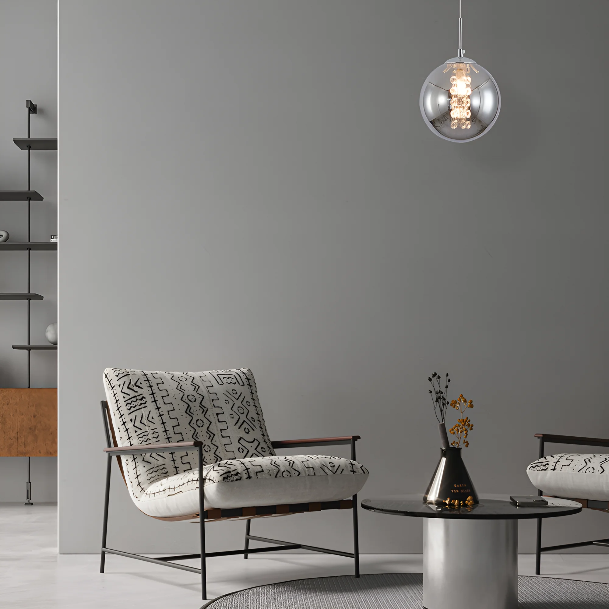 Braytron Glass S003 visilica G9, hrom, dimljeno sjenilo – BV01-00030 - Image 2