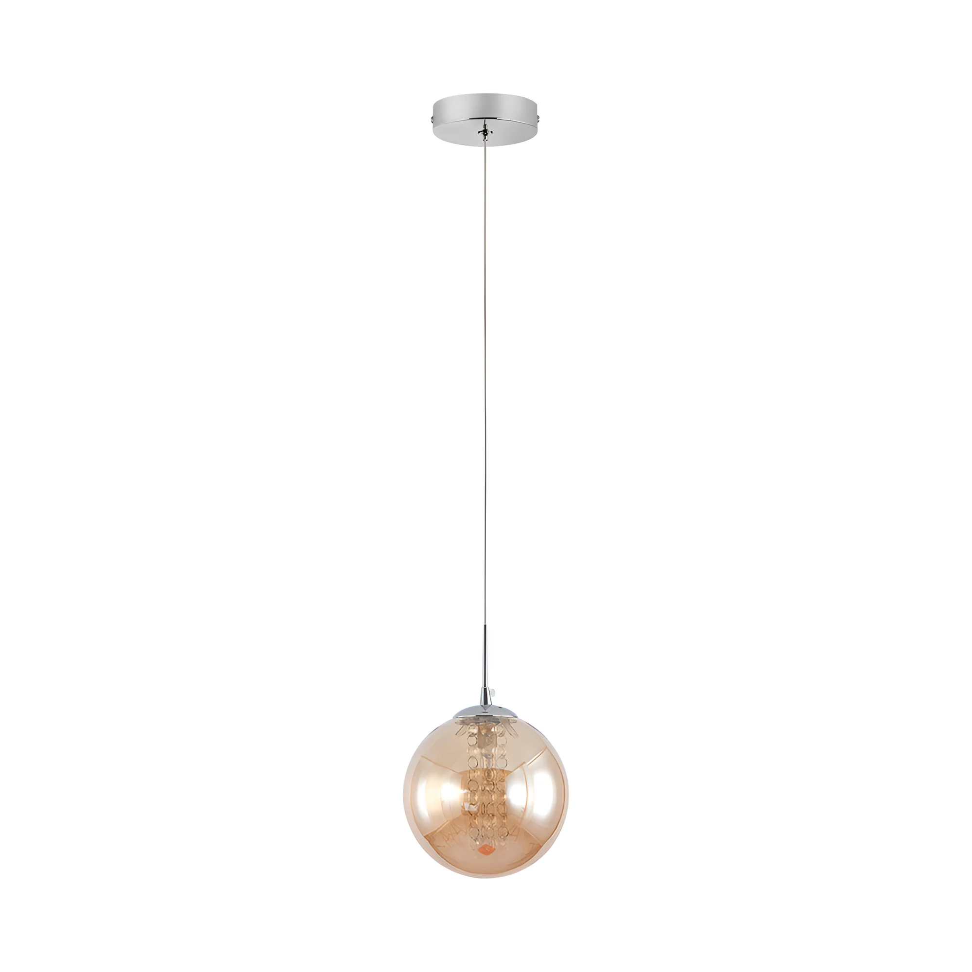 Braytron Glass S003 visilica G9, hrom, jantarno sjenilo – BV01-00034 - Image 3