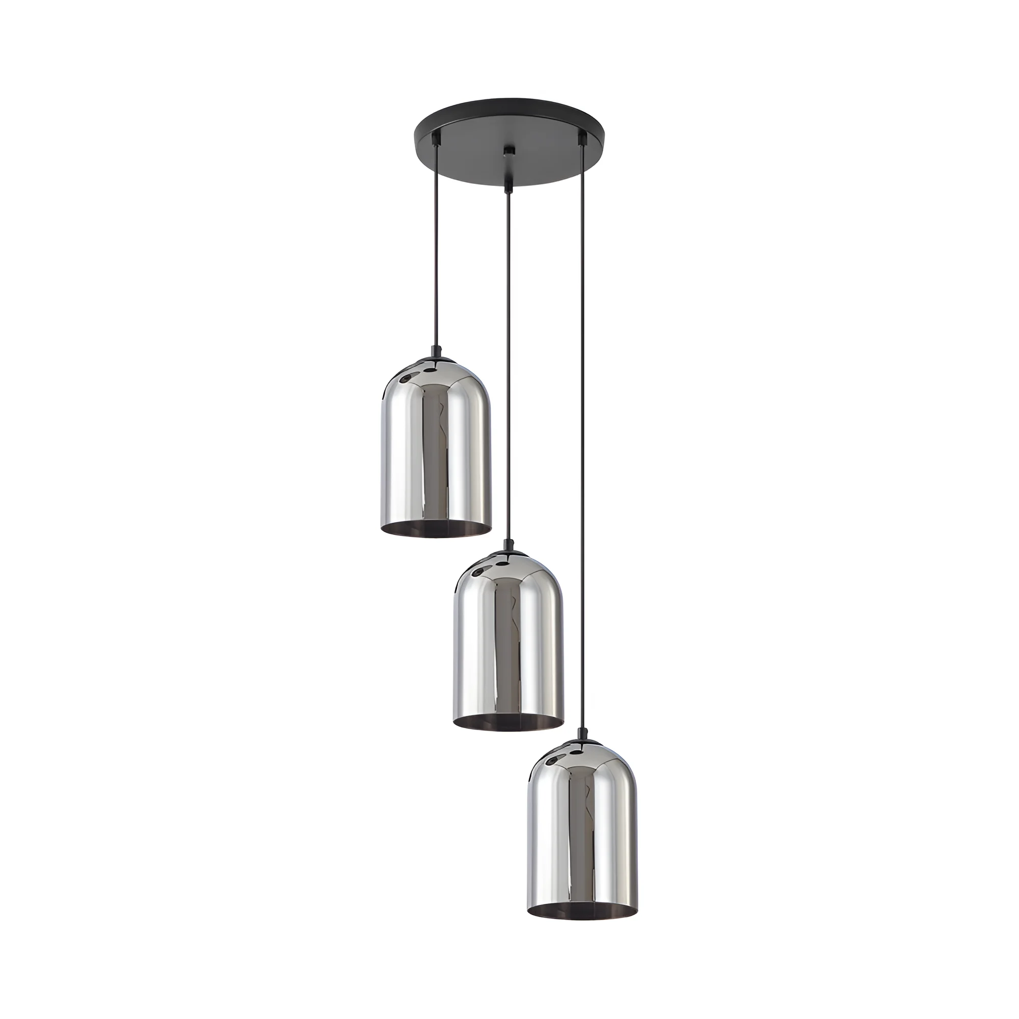 Braytron Glass S004 visilica E27, crna, dimljeno sjenilo – BV01-00041 - Image 3