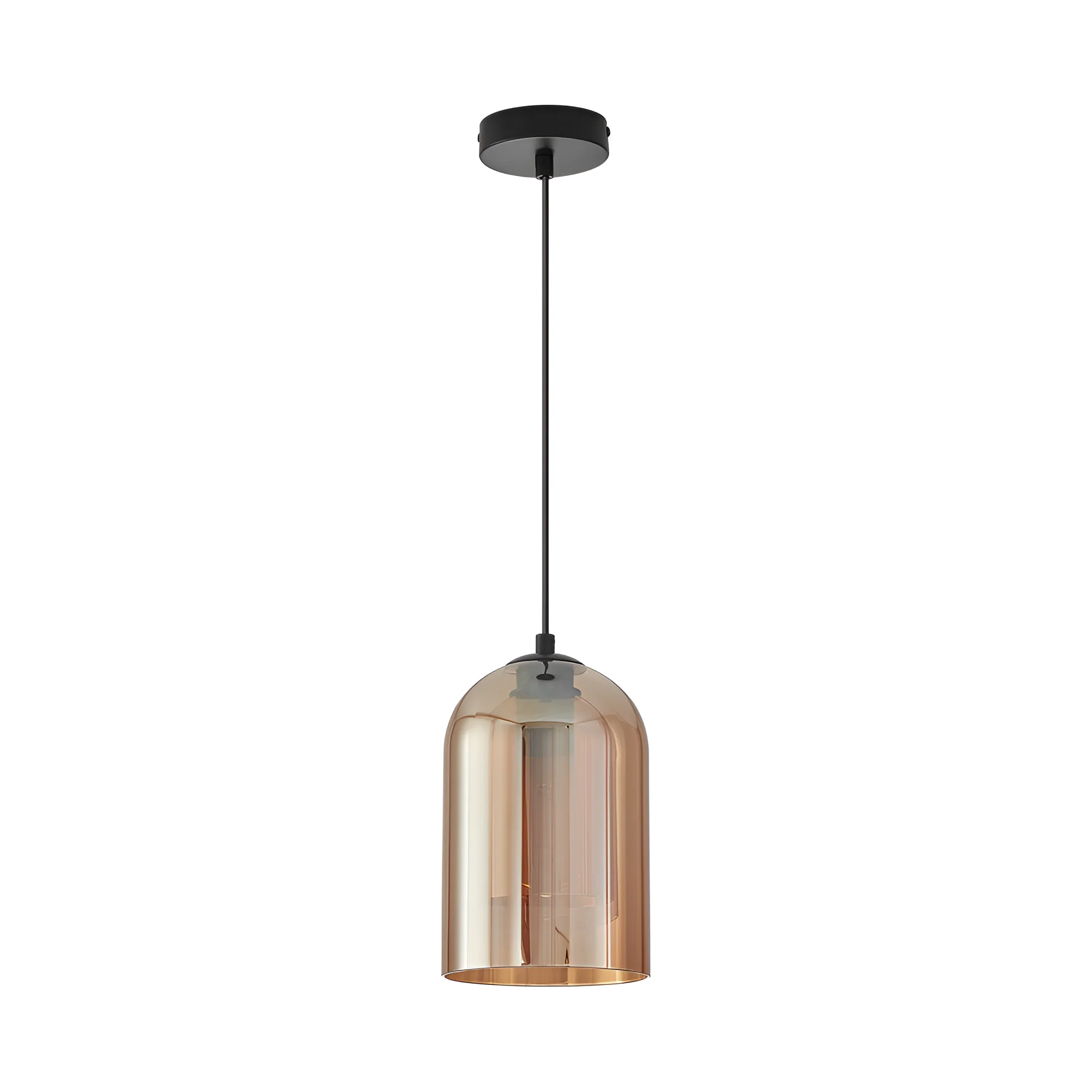 Braytron Glass S004 visilica E27, crna, jantarno sjenilo – BV01-00044 - Image 3