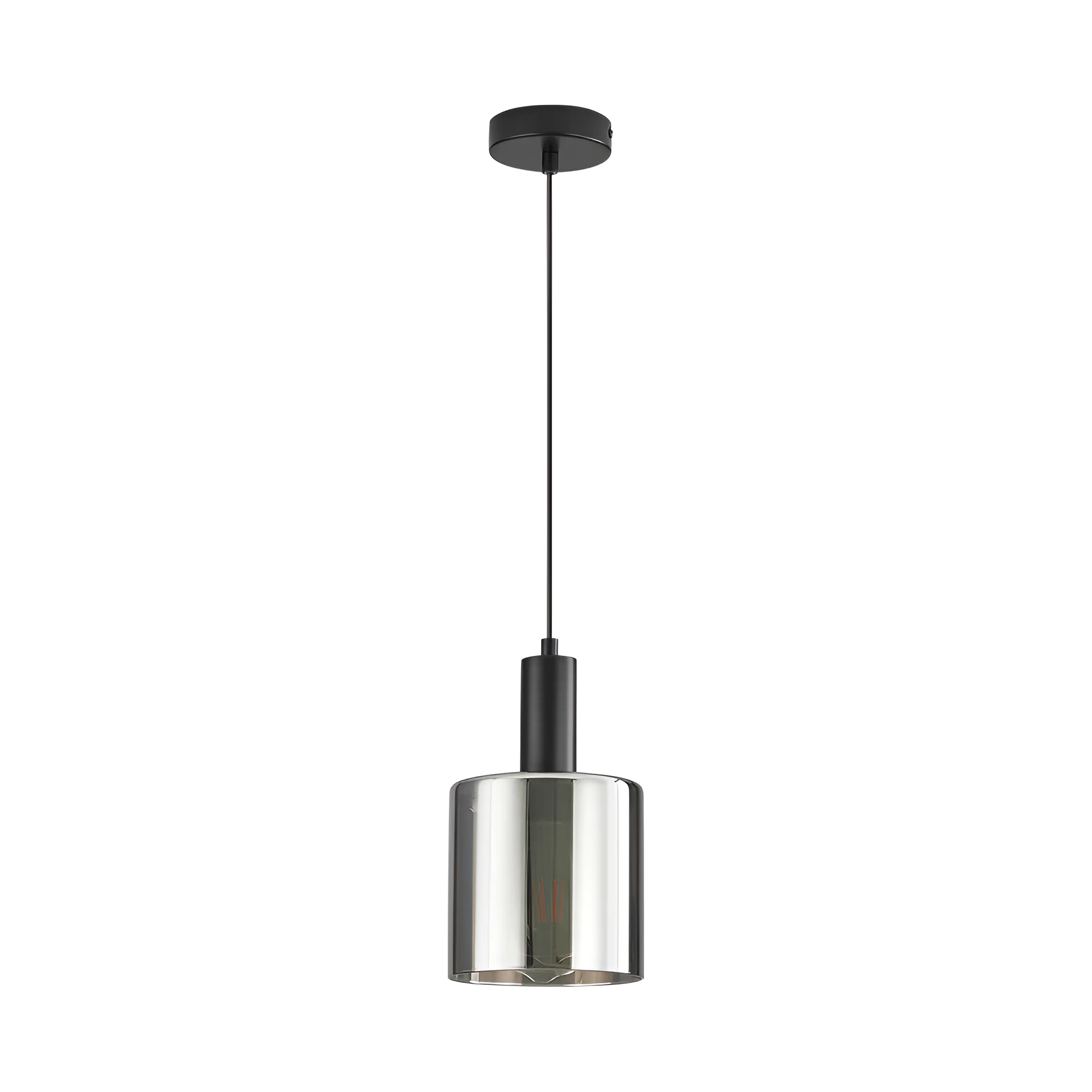 Braytron Glass S007 visilica E27, crna, dimljeno sjenilo – BV01-00070 - Image 3