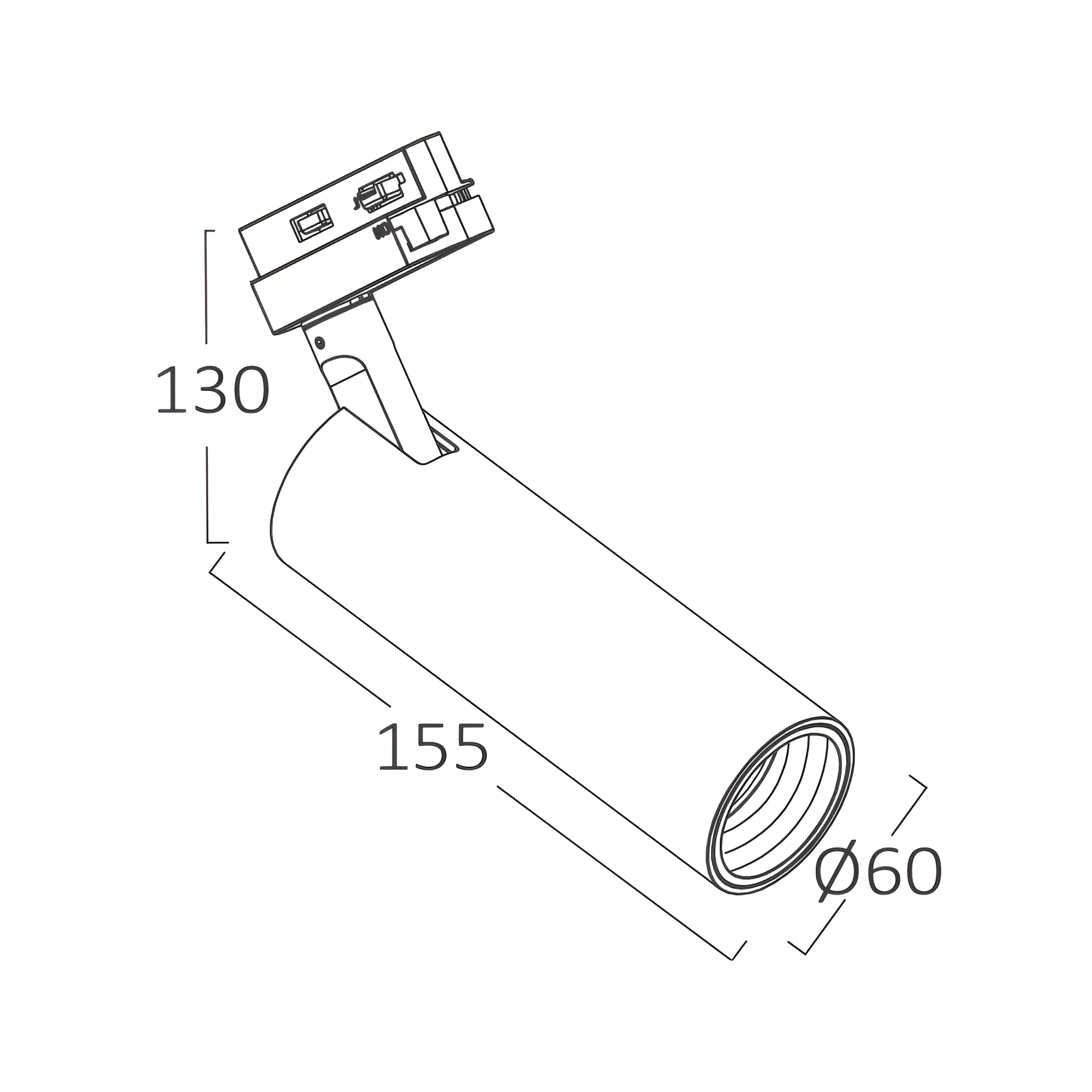 Braytron ShopLine LED šinski reflektor 15W 4000K, bijeli, monofazni - BD30-01410 - Image 4