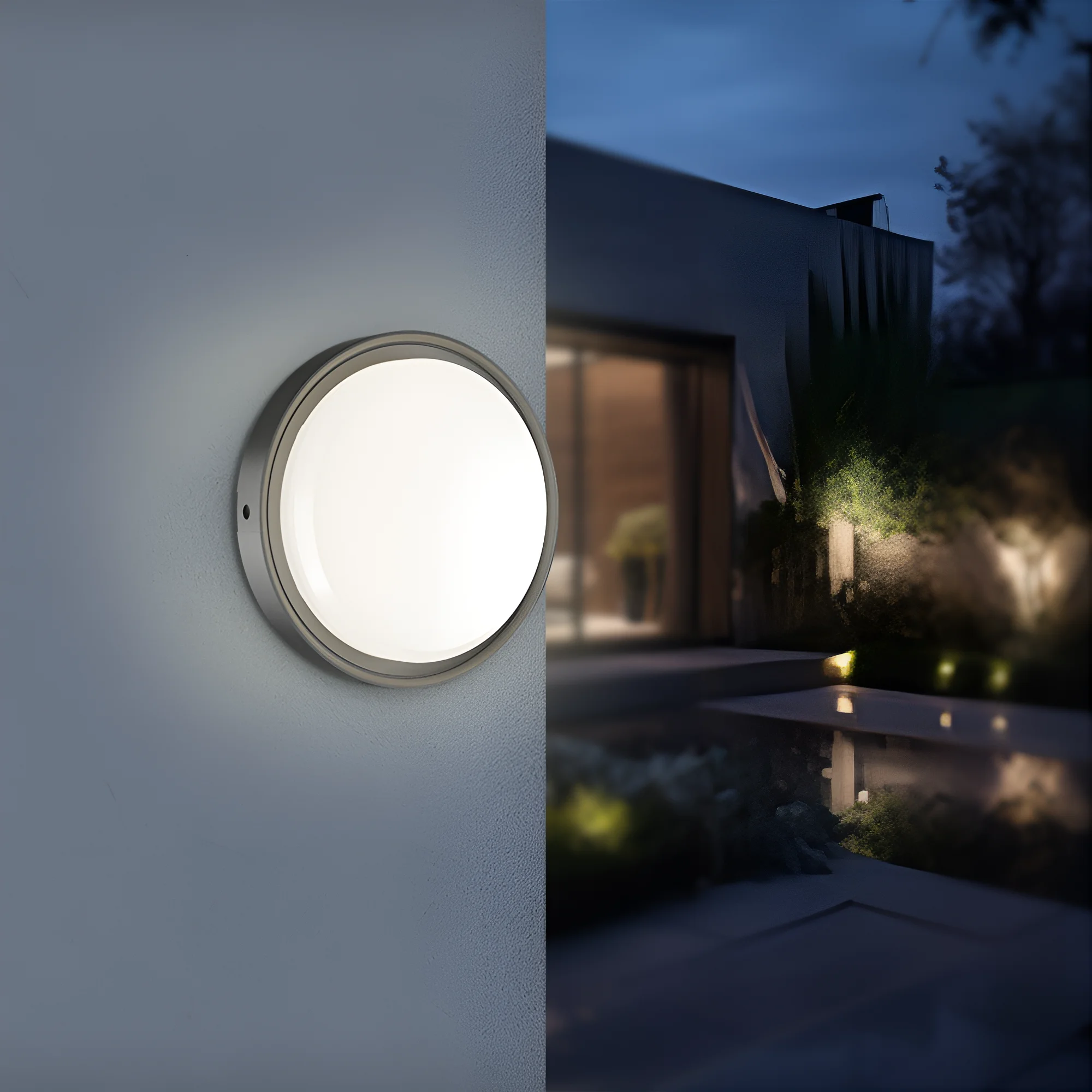 LED brodska svjetiljka okrugla 18 W crna senzor 3CCT IP65 Braytron BC18-30781 - Image 2