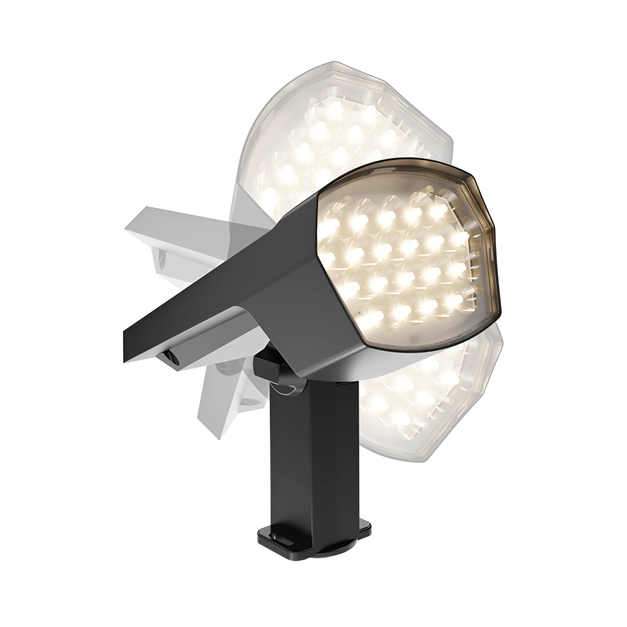 Solarna LED ubodna svjetiljka 12 W siva 2-u-1 IP65 s prigušivanjem Braytron BG36-00582 - Image 6