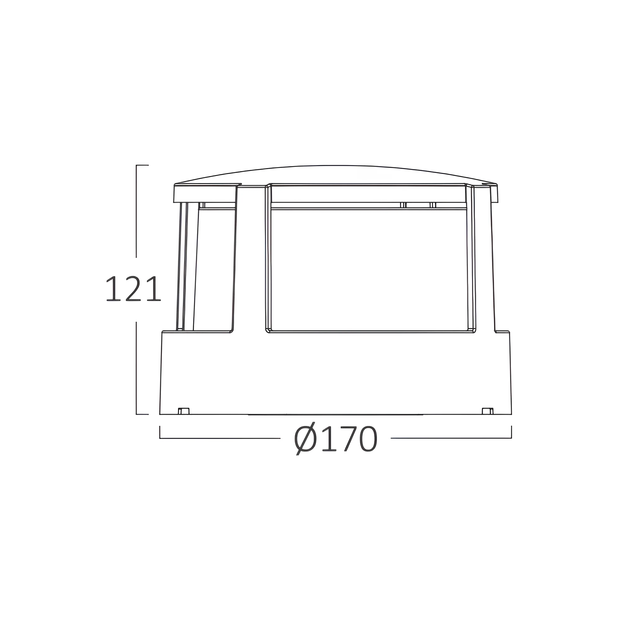 LED zidna svjetiljka okrugla 15 W crna 3CCT IP65 Braytron BG38-01481 - Image 6